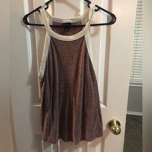 White and Magenta tank top, size L